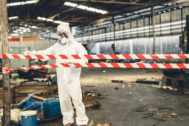 Professional Hoarding Cleanup technician working in High Bridge, NJ